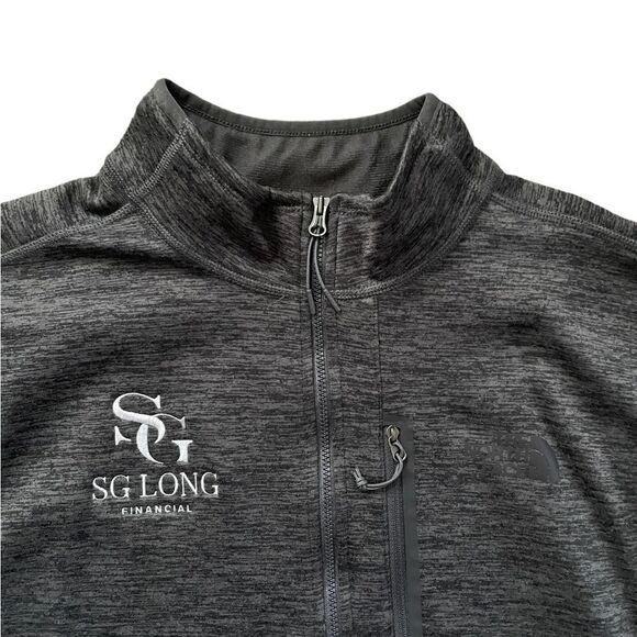 THE NORTH FACE Canyonlands 1/2 Zip Fleece Lined Shirt Gray Size Large - Picture 3 of 5